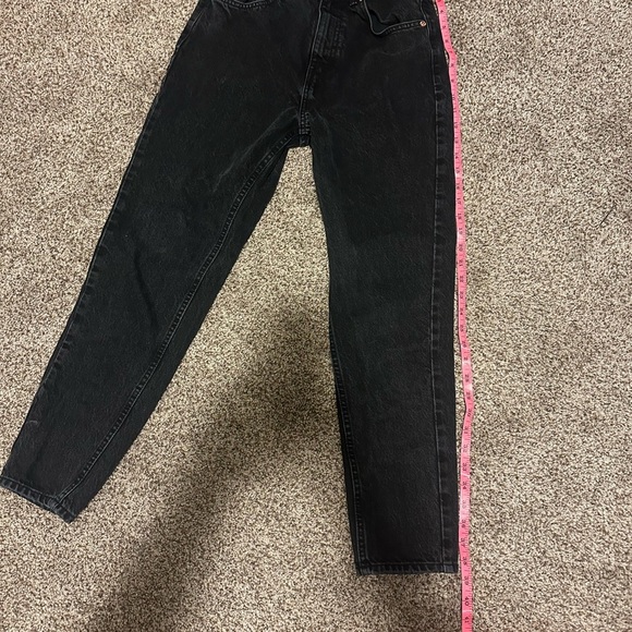 Zara Black Women’s Straight Leg Jeans size 4 gold hardware no flaws very cute - Picture 3 of 4